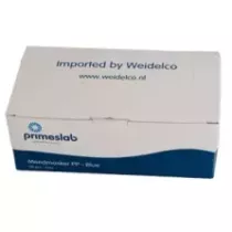 Masque antiseptique elastique oreille PrimesLab 3 couches jetable bleu-blanc