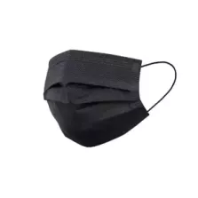Masque antiseptique elastique oreille medical 3 couches jetable noir