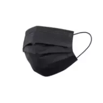 Masque antiseptique elastique oreille medical 3 couches jetable noir