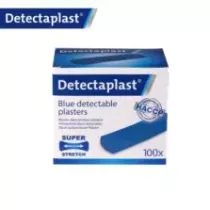 Sparadrap metal detectable bleu 25x72mm
