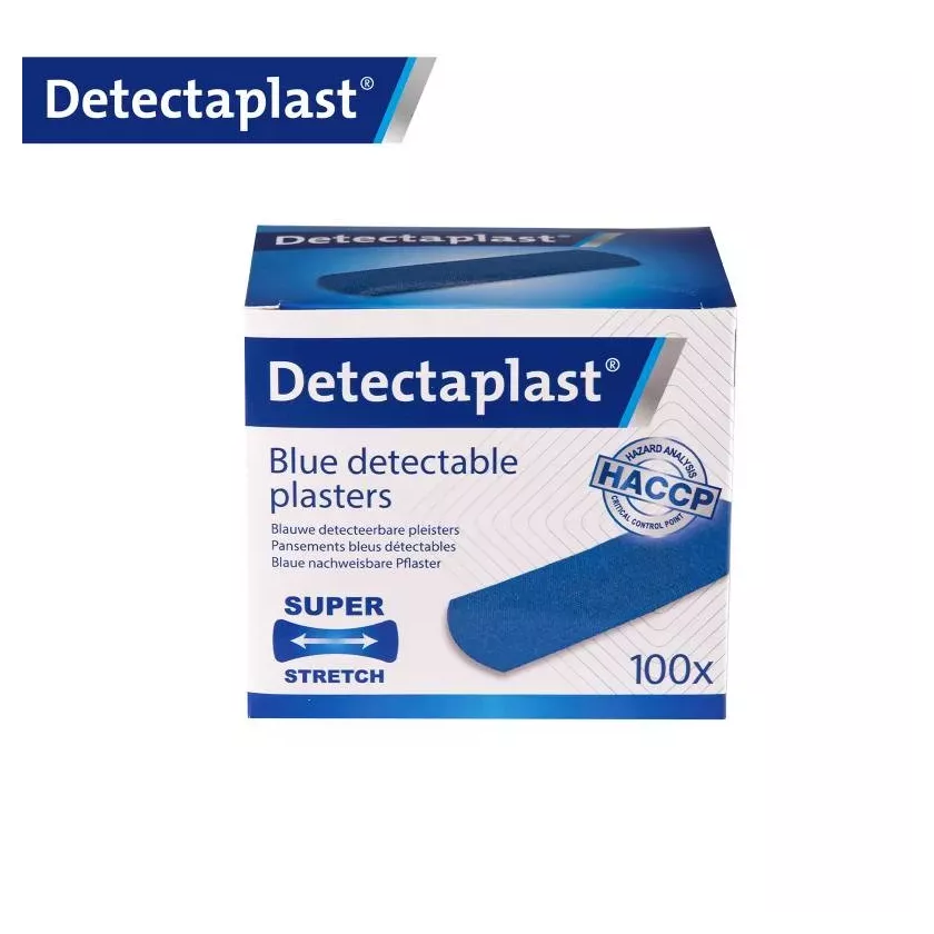Sparadrap metal detectable bleu 25x72mm
