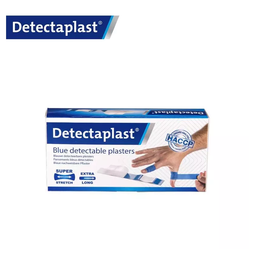 Sparadrap metal detectable bleu 20x180mm