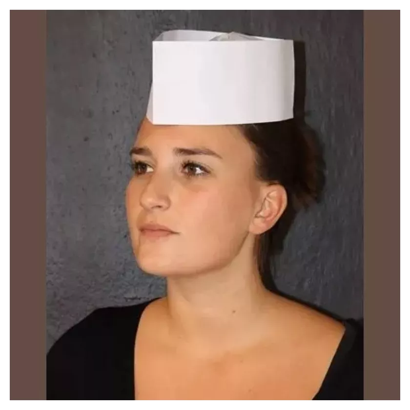 Bonnet boucher papier blanc