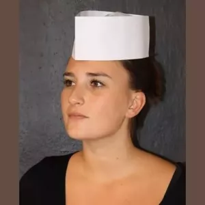 Bonnet boucher papier blanc