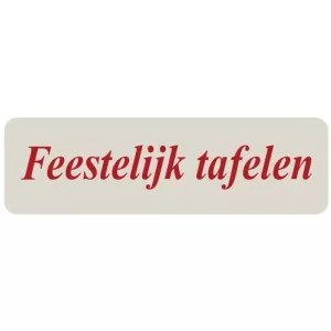 Autocollant table de fete 15x50mm rectangle gris