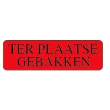 Autocollant cuit sur place bis 15x50mm rectangle rouge