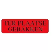 Autocollant cuit sur place bis 15x50mm rectangle rouge