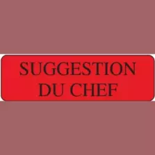 Autocollant suggestion du chef 15x50mm rectangle rouge