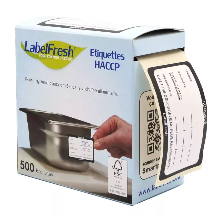 Autocollant surgele 70x45mm Labelfresh Pro