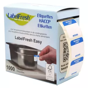 Autocollant lundi 30x25mm Labelfresh Easy