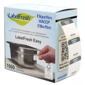 Autocollant mardi 30x25mm Labelfresh Easy
