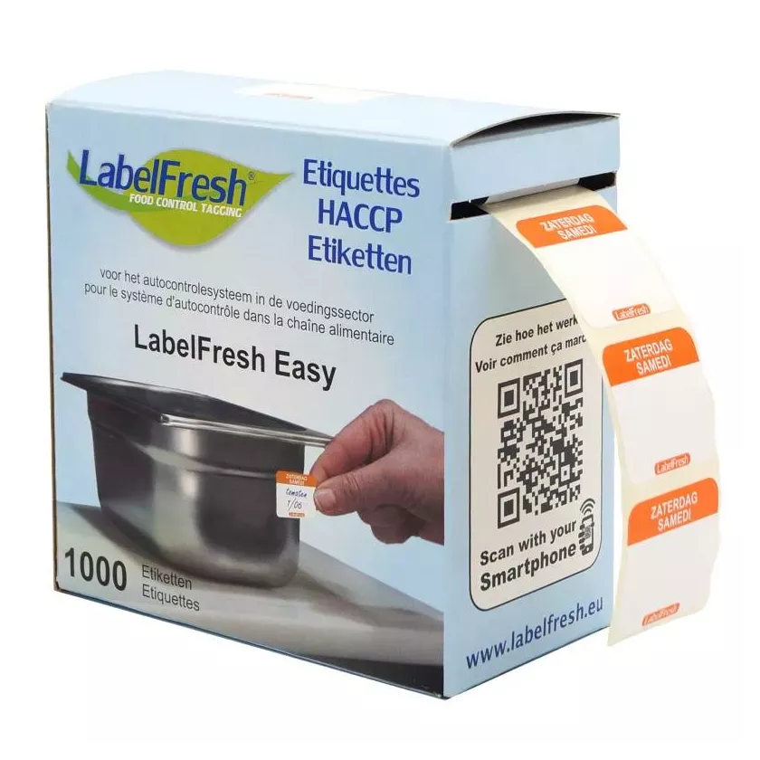 Autocollant samedi 30x25mm Labelfresh Easy