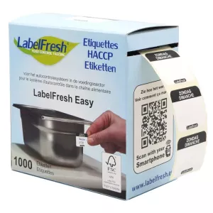 Autocollant dimanche 30x25mm Labelfresh Easy
