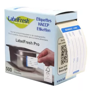 Autocollant lundi 70x45mm Labelfresh Pro