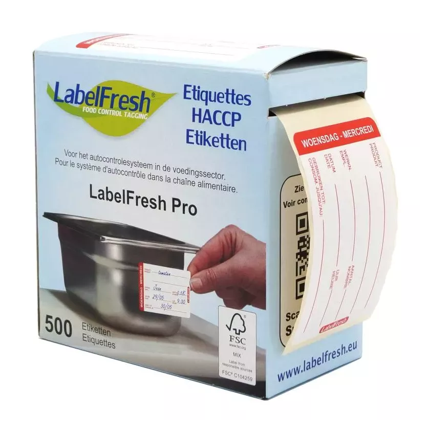 Autocollant mercredi 70x45mm Labelfresh Pro