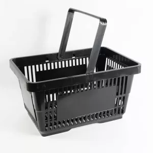 Panier d'achat 22L noir 1 poignee