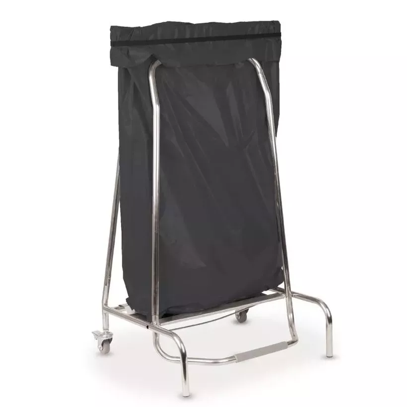 Support sac poubelle 110L 520x190x955mm fermeture a pincement