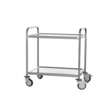 Chariot de service 2 niveaux inox 1070x740x960mm