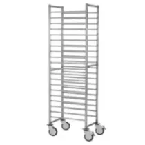 Chariot roulant 20 niveaux Gastronorm inox 530x650x1800mm espace 75mm