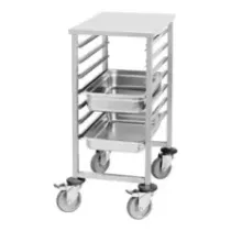 Chariot roulant 7 niveaux Gastronorm inox 530x325x915mm