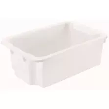 Bac empilable emboitable G 30L blanc 600x400x220mm