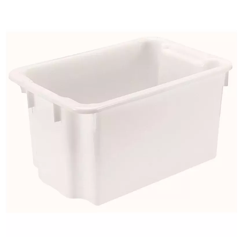 Bac empilable emboitable G 50L blanc 600x400x325mm