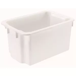 Bac empilable emboitable G 50L blanc 600x400x325mm