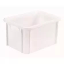 Bac empilable 20L synthetique blanc 400x300x215mm