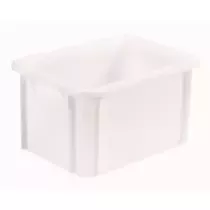 Bac empilable 20L synthetique blanc 400x300x215mm