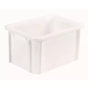 Bac empilable 20L synthetique blanc 400x300x215mm