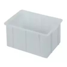 Bac empilable 20L synthetique blanc 450x320x200mm