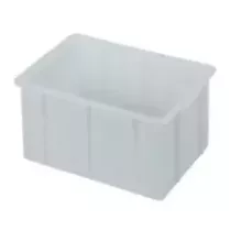Bac empilable 20L synthetique blanc 450x320x200mm