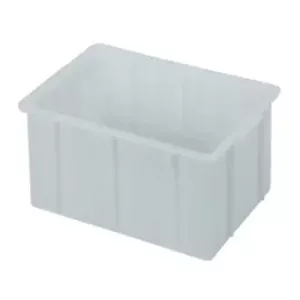 Bac empilable 20L synthetique blanc 450x320x200mm