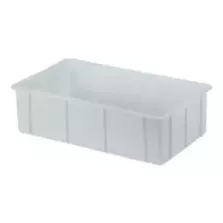 Bac empilable 72L synthetique blanc 730x440x310mm