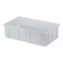 Bac empilable 72L synthetique blanc 730x440x310mm