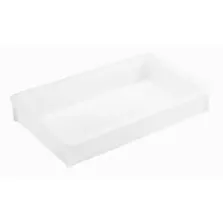 Bac empilable 15L lisse blanc 580x360x100mm