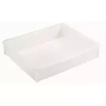 Bac empilable 18L lisse blanc 525x455x110mm