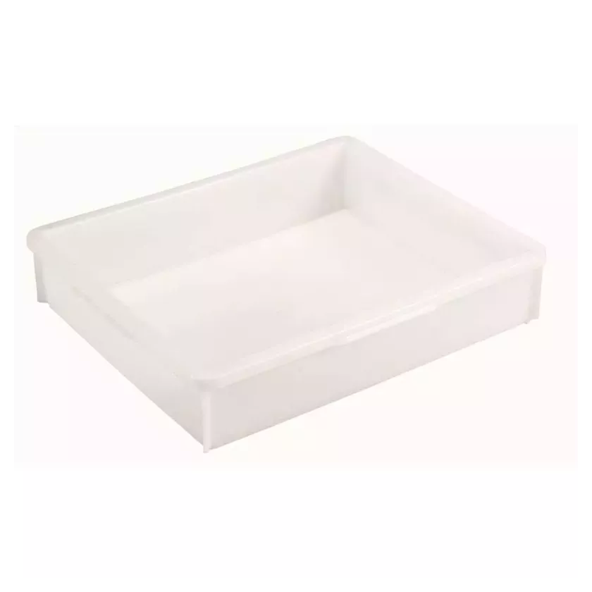 Bac empilable 18L lisse blanc 525x455x110mm