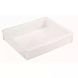 Bac empilable 18L lisse blanc 525x455x110mm