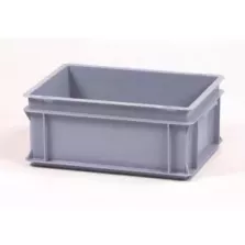 Bac empilable euronorm gris 400x300x175mm manche ferme