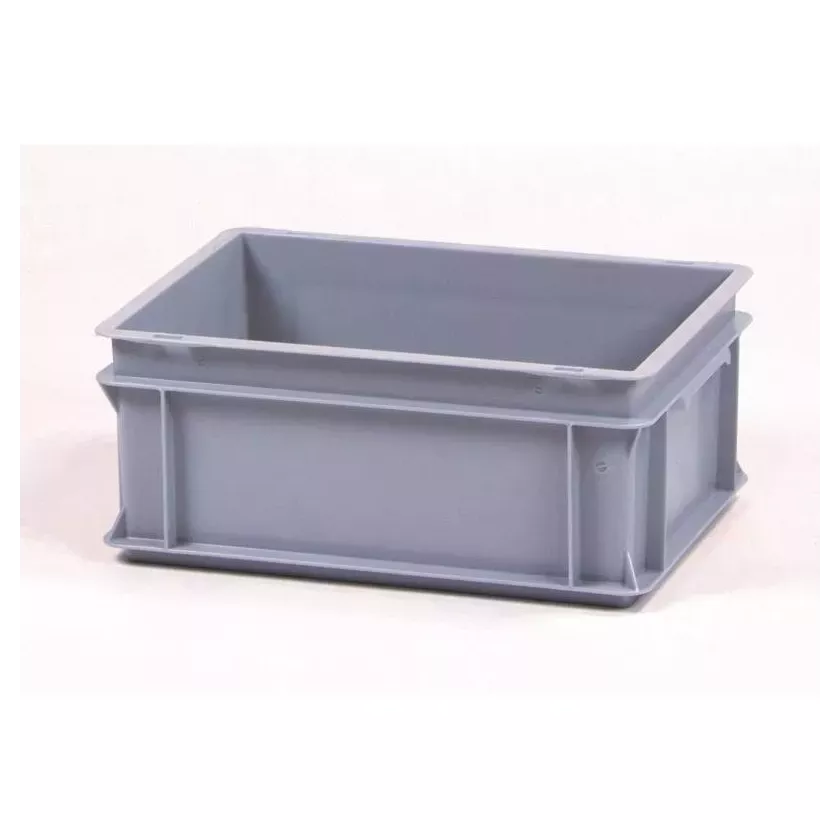 Bac empilable euronorm gris 400x300x175mm manche ferme