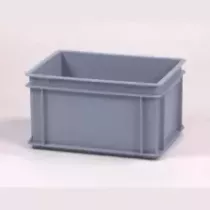 Bac empilable euronorm gris 400x300x210mm manche ferme