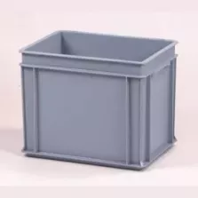 Bac empilable euronorm gris 400x300x319mm manche ferme