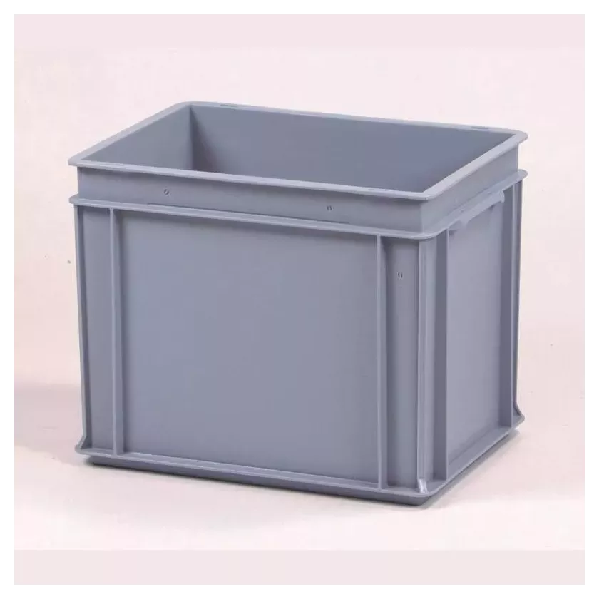 Bac empilable euronorm gris 400x300x319mm manche ferme