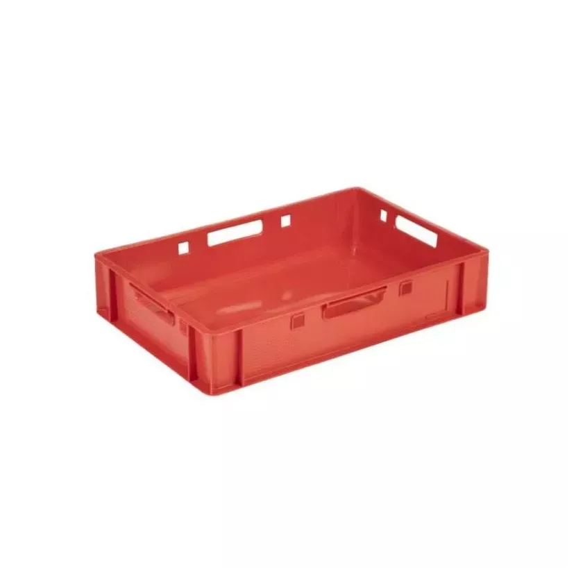 Bac empilable euronorm E1 rouge 600x400x120mm