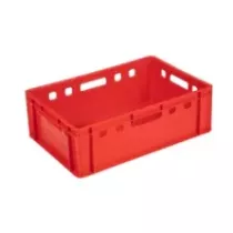 Bac empilable euronorm E2 rouge 600x400x200mm