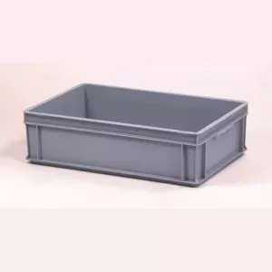 Bac empilable euronorm 30L gris 600x400x170mm manche ferme