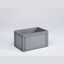 Bac empilable euronorm 60L gris 600x400x310mm manche ferme