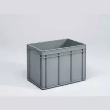 Bac empilable euronorm 75L gris 600x400x425mm manche ferme
