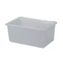 Bac hygienique 80L lisse blanc 750x490x300mm
